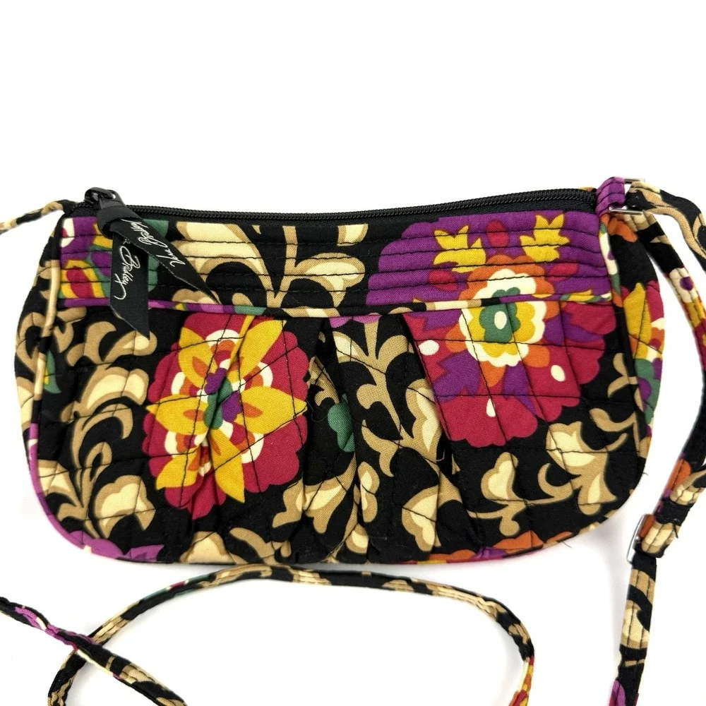 Vera Bradley Frannie Crossbody Suzani Quilted Cottage Core Retired Pattern New